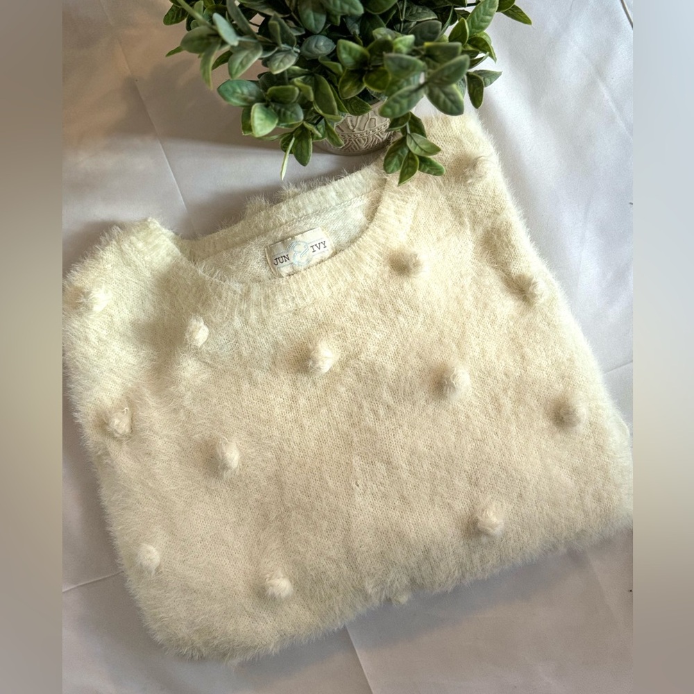 Polka-Dotted Pullover Sweater